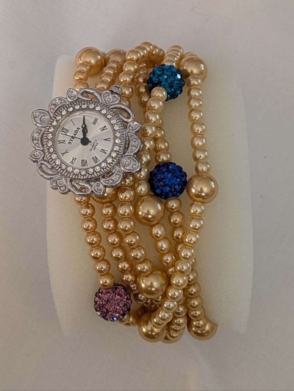 STRADA Watch, Artificial Pearl Strands (new)